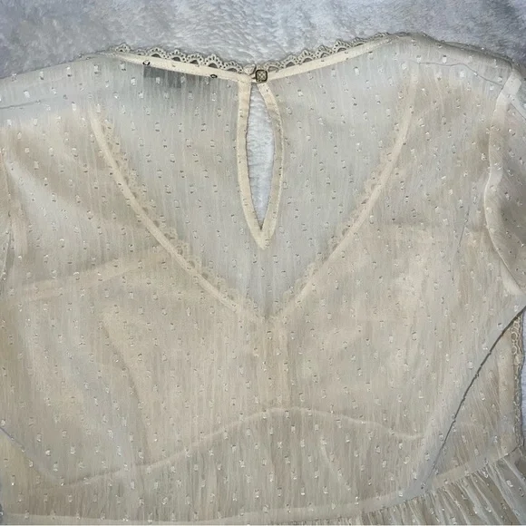 Vici Cream Lace Detail Blouse - Picture 7 of 7